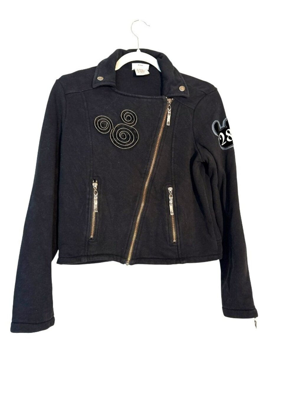 Disney Parks Disneyland Mickey Mouse Cotton Moto Jacket Size S